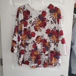 Time and True Floral Blouse